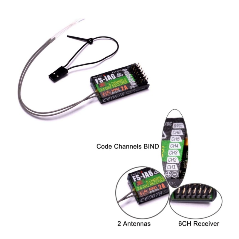 Flysky FS-IA6 Receiver 6CH Dua - огляд і ціна Fpv Drone Battery