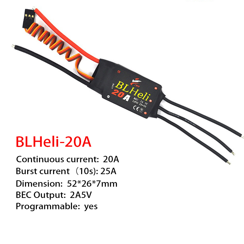 1-3Pcs Brushless ESC BLHeli 20 - огляд і ціна Fpv Drone Quadcopter
