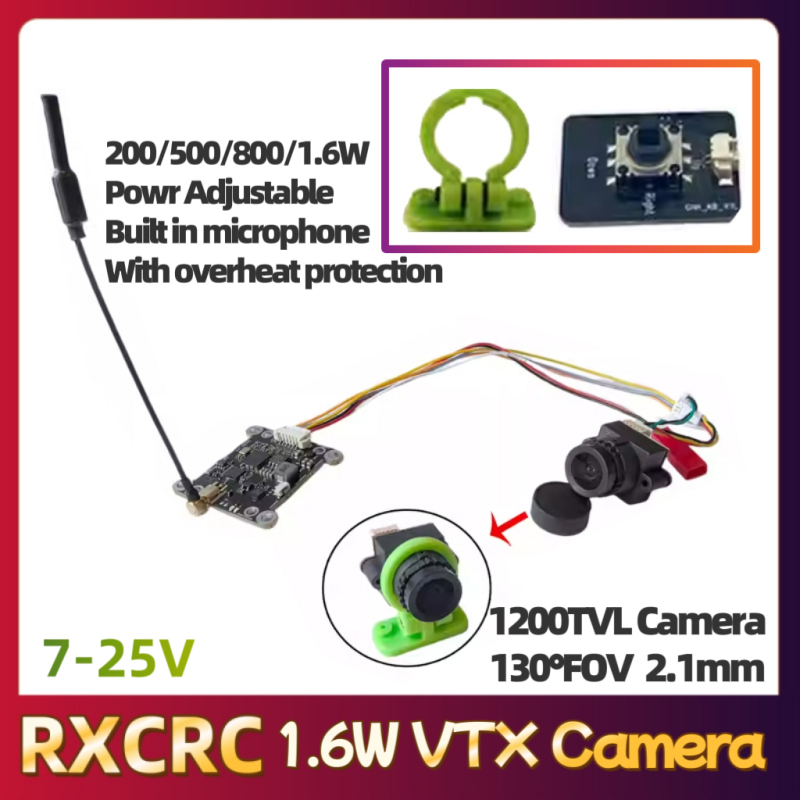 RXCRC 5.8G Module 48CH 1.6W VT - огляд і ціна Fpv Drone Receiver